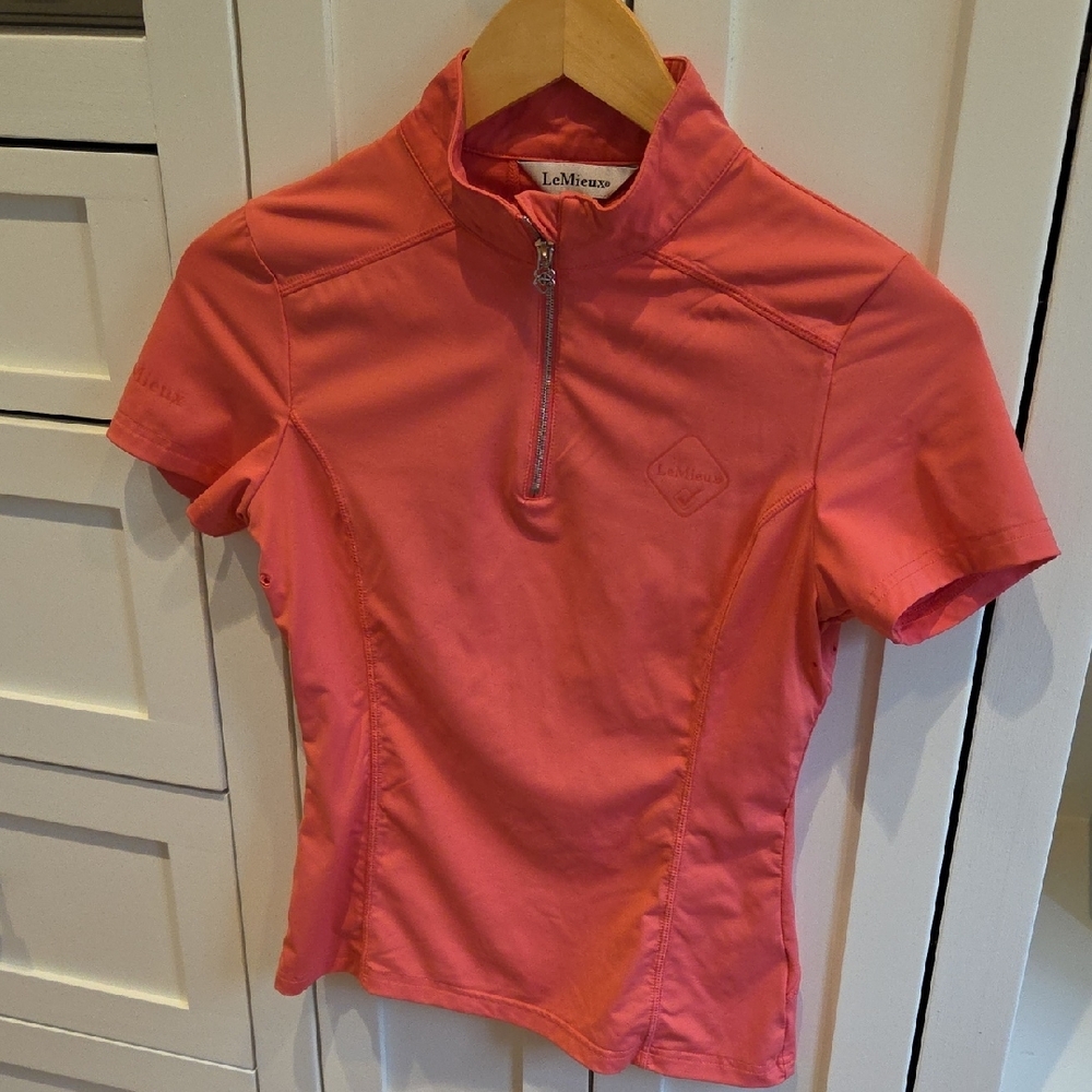 Lemieux Short Sleeve Base Layer Papaya Size 2